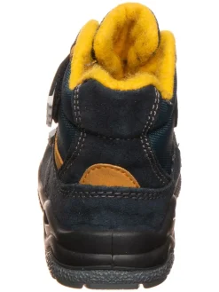 Leder-Boots in Dunkelblau