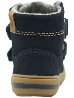 Leder-Boots in Dunkelblau