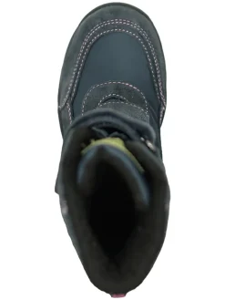 Leder-Boots in Dunkelblau