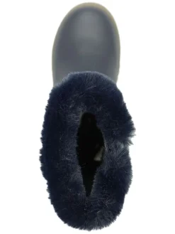 Leder-Boots in Dunkelblau