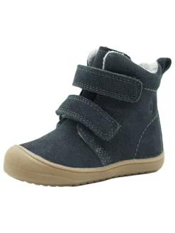 Leder-Boots in Dunkelblau