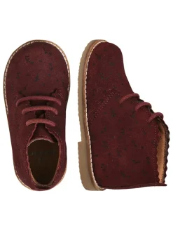 Leder-Boots in Dunkelrot