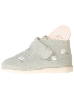 Leder-Boots in Grün