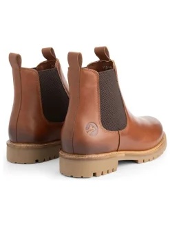 Leder-Boots in Hellbraun