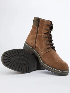 Leder-Boots in Hellbraun