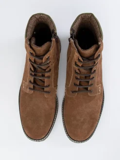 Leder-Boots in Hellbraun