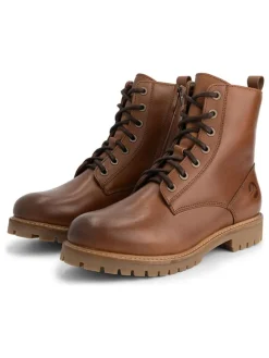 Leder-Boots in Hellbraun