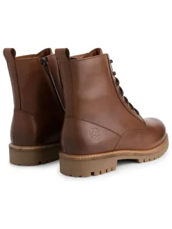 Leder-Boots in Hellbraun