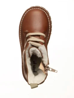 Leder-Boots in Hellbraun