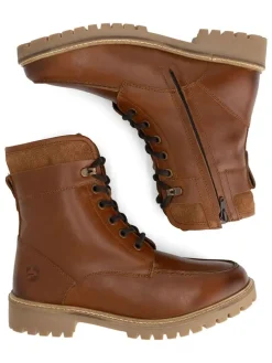 Leder-Boots in Hellbraun