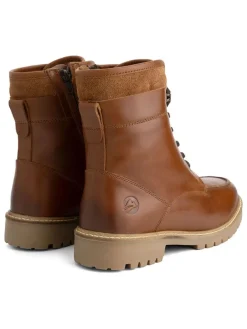 Leder-Boots in Hellbraun