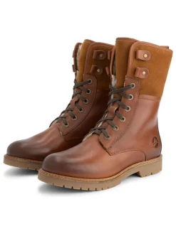 Leder-Boots in Hellbraun