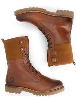 Leder-Boots in Hellbraun