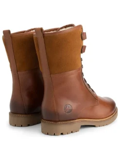 Leder-Boots in Hellbraun