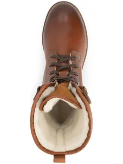 Leder-Boots in Hellbraun