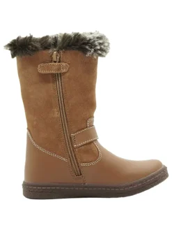 Leder-Boots in Hellbraun