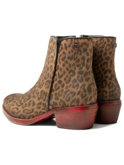 Leder-Boots in Hellbraun/ Braun