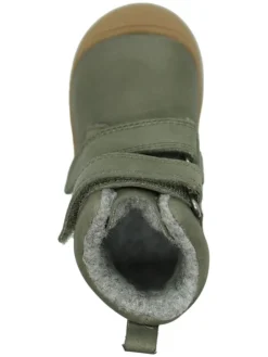 Leder-Boots in Khaki