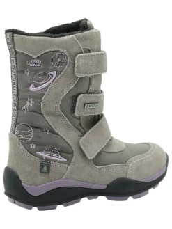 Leder-Boots in Khaki