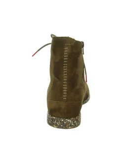 Leder-Boots in Khaki