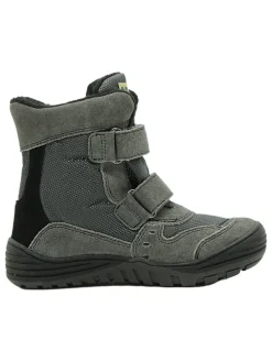 Leder-Boots in Khaki