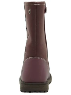 Leder-Boots in Lila