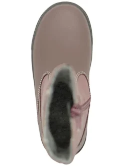 Leder-Boots in Mauve