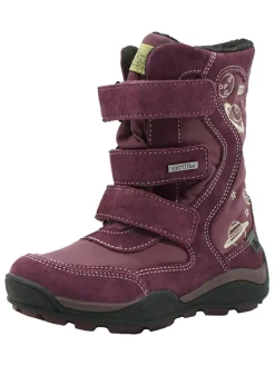 Leder-Boots in Pflaume