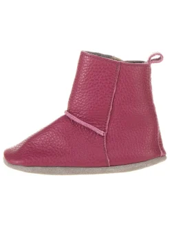 Leder-Boots in Pink