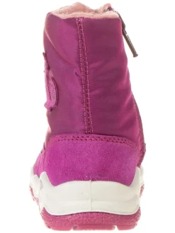 Leder-Boots in Pink