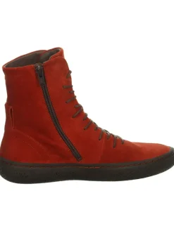 Leder-Boots in Rot
