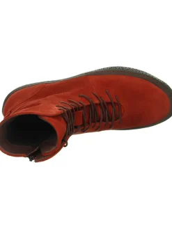 Leder-Boots in Rot