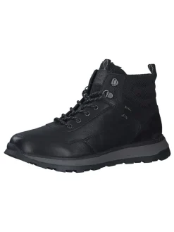 Leder-Boots in Schwarz