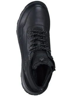 Leder-Boots in Schwarz