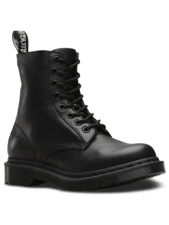 Leder-Boots in Schwarz