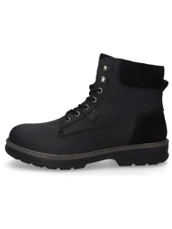 Leder-Boots in Schwarz