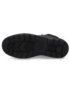 Leder-Boots in Schwarz