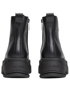 Leder-Boots in Schwarz