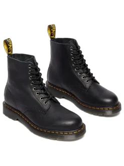 Leder-Boots in Schwarz