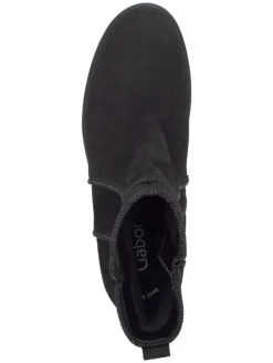 Leder-Boots in Schwarz