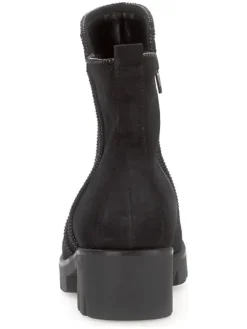 Leder-Boots in Schwarz