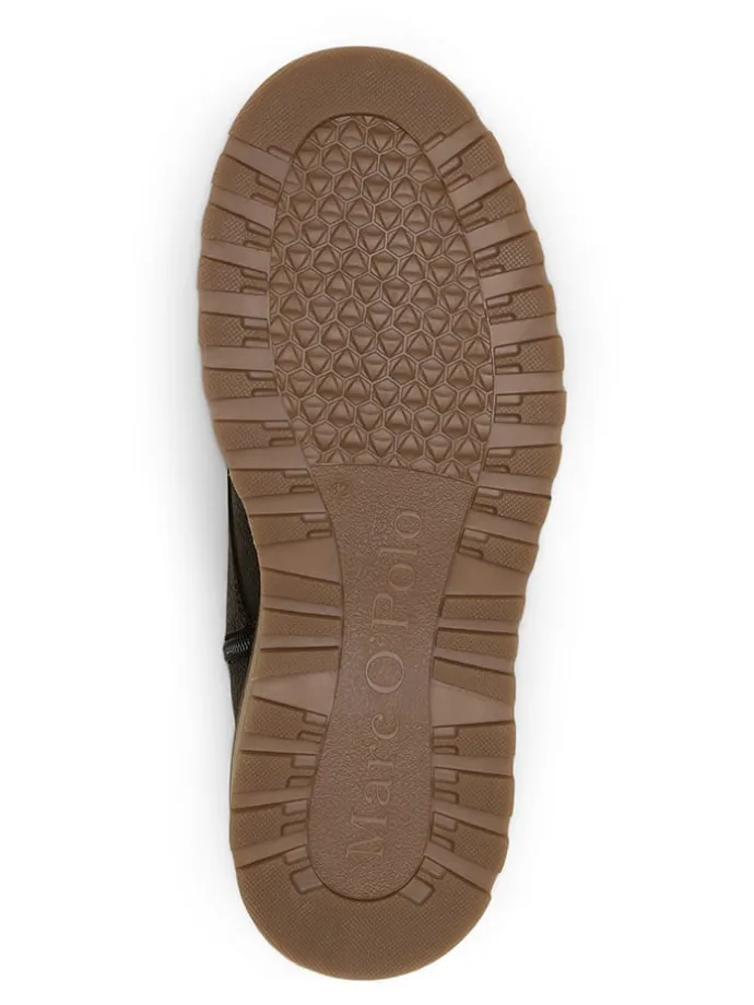 Leder-Boots in Schwarz