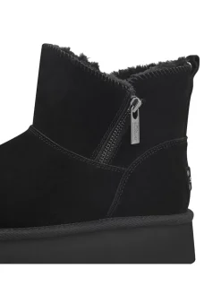 Leder-Boots in Schwarz