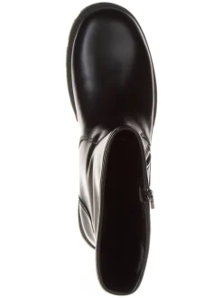 Leder-Boots in Schwarz