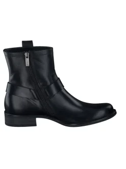 Leder-Boots in Schwarz