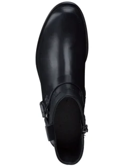 Leder-Boots in Schwarz