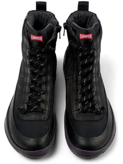 Leder-Boots in Schwarz