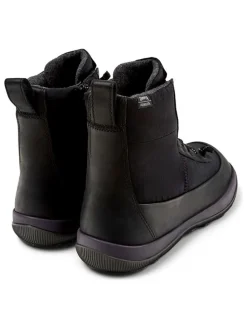 Leder-Boots in Schwarz