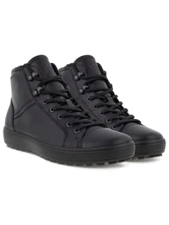 Leder-Boots in Schwarz