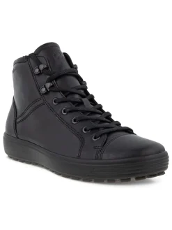 Leder-Boots in Schwarz